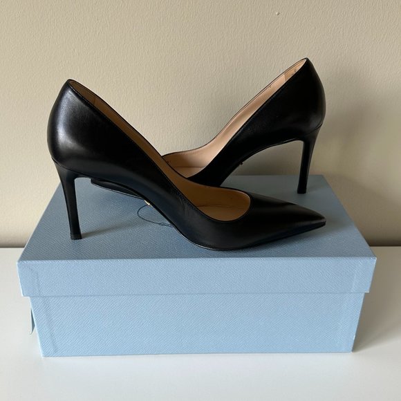Prada Calzature Donna Capretto Nero Pump - Picture 2 of 12